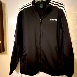 Men’s track jacket black. Excellent condition. No smoking home.